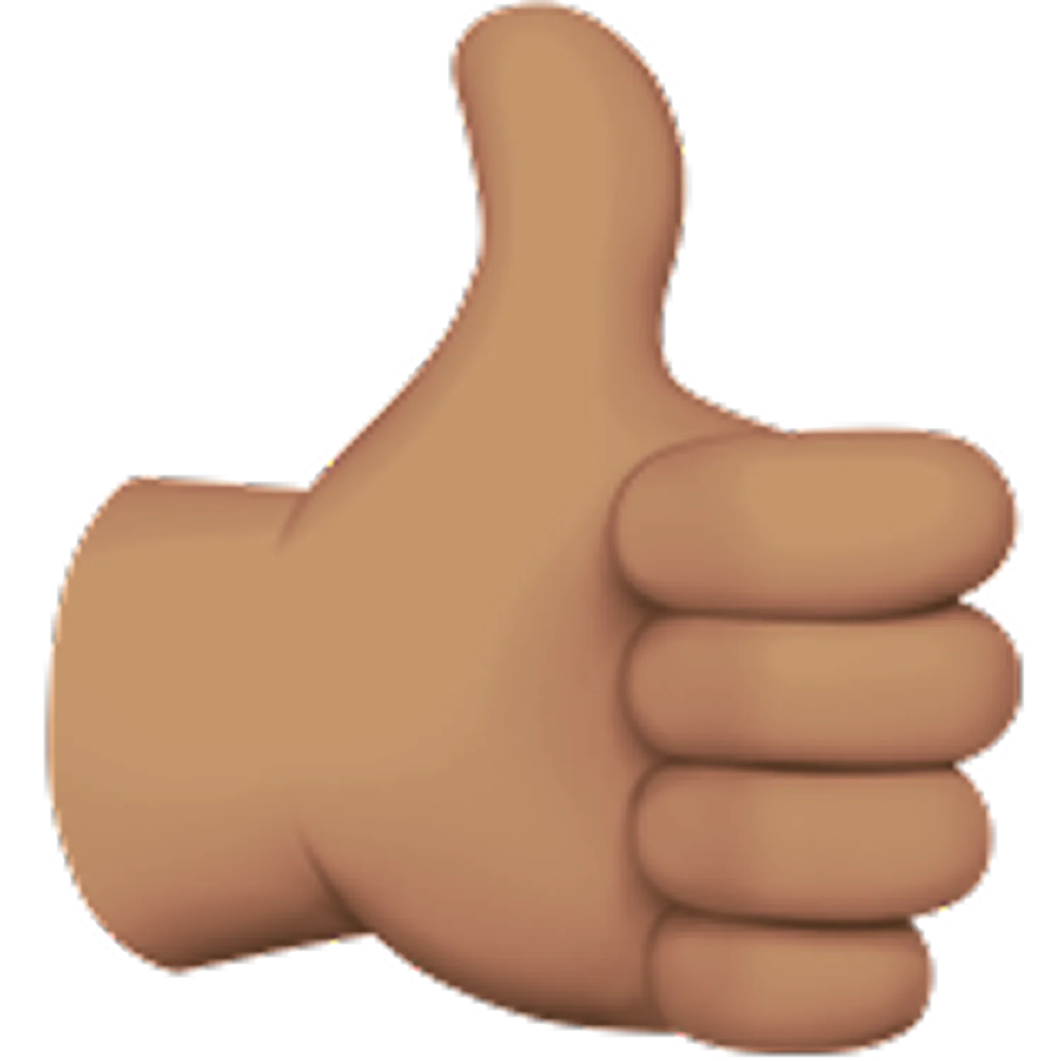 3D Thumbs-Up Hand Gesture Free PNG