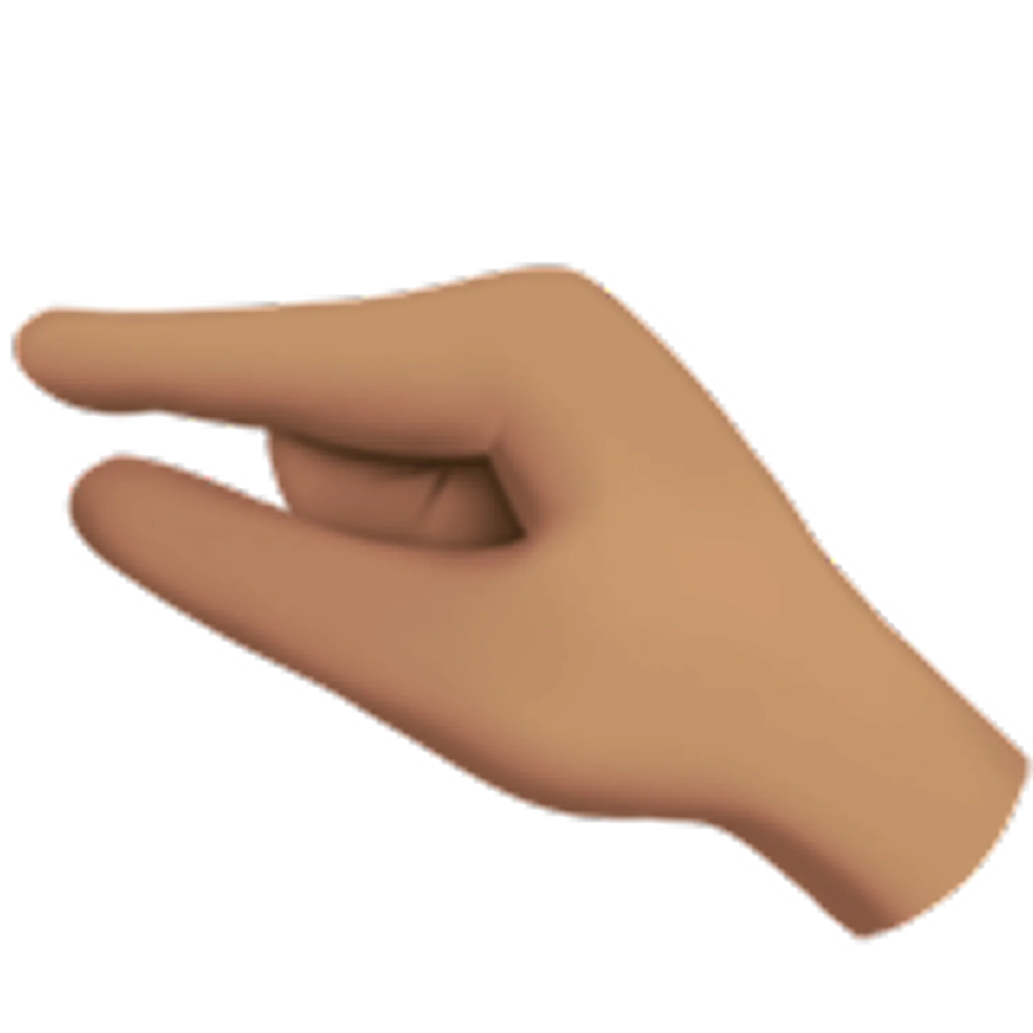 3D Hand Pointing Left Gesture Free PNG