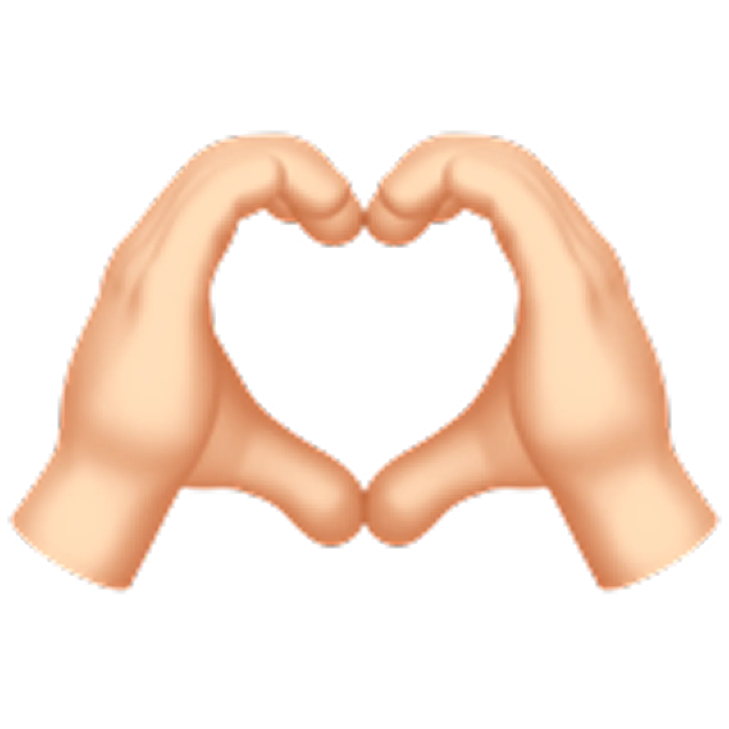 Hands Forming a Heart Gesture Free PNG