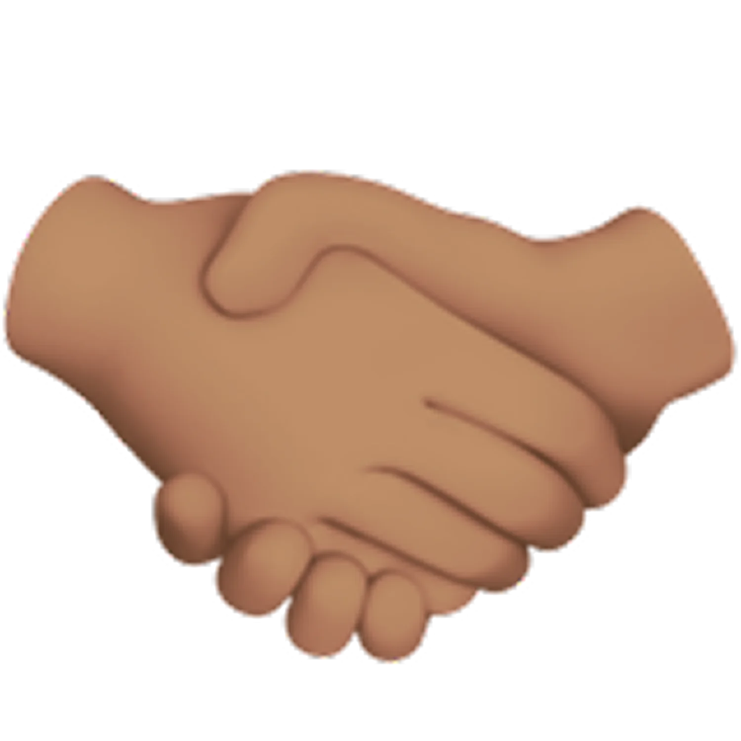 Brown Hands Shaking in Agreement Free PNG