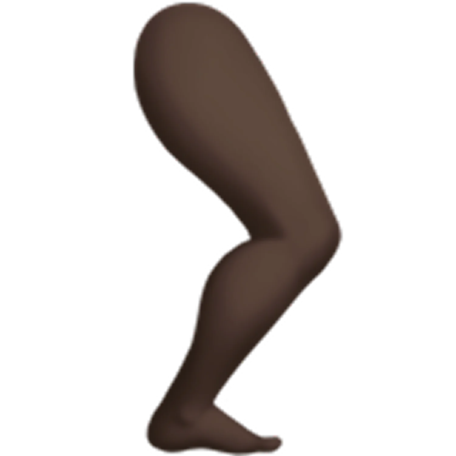 Bent Brown Leg in Side Profile Free PNG