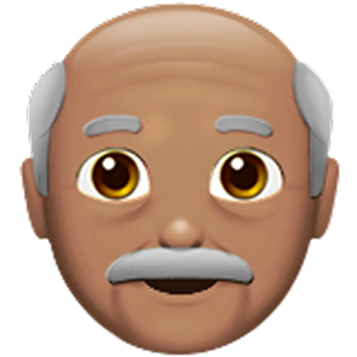Elderly Man Face Emoji Free PNG