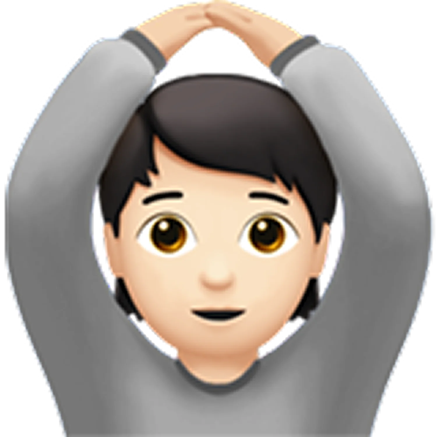 Smiling Person Raising Arms Emoji Free PNG