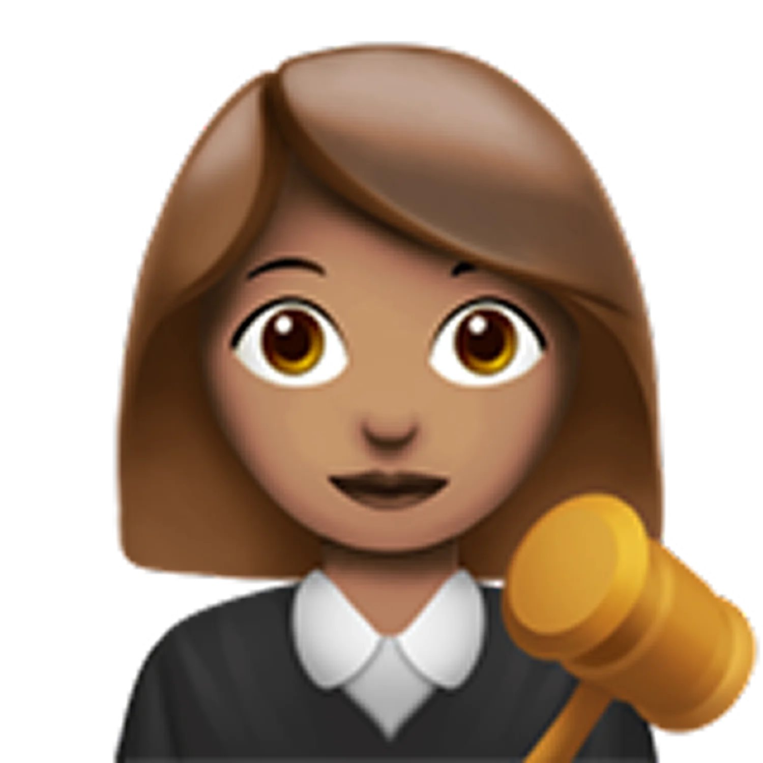 Smiling Female Judge with Gavel Free PNG