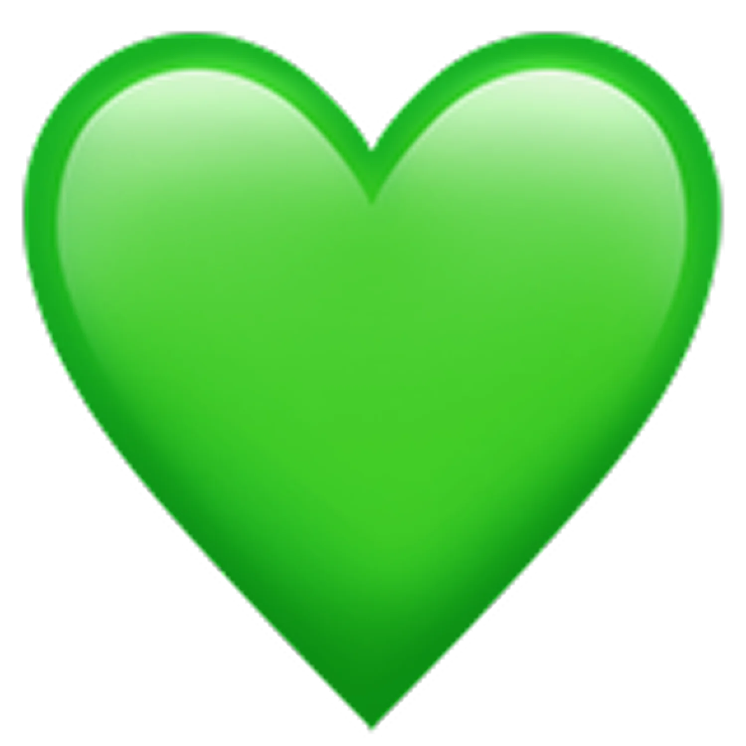 Glossy Green Heart Icon Free PNG