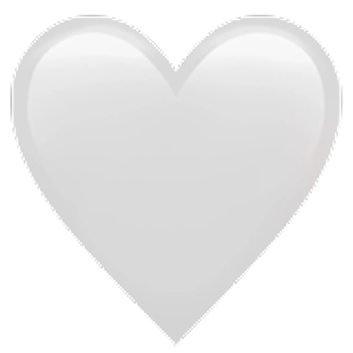 Pale Gray Heart Shape Free PNG