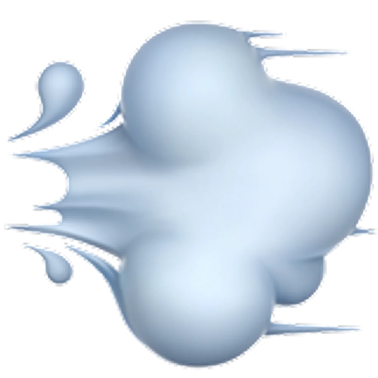 Pale Blue Abstract Liquid Splash Free PNG