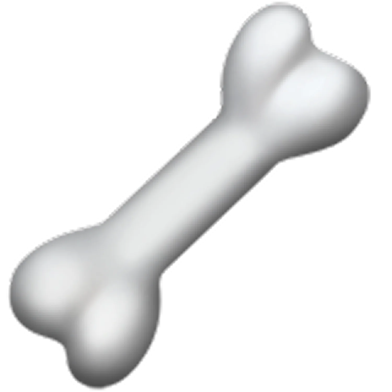 Smooth White Bone Illustration Free PNG
