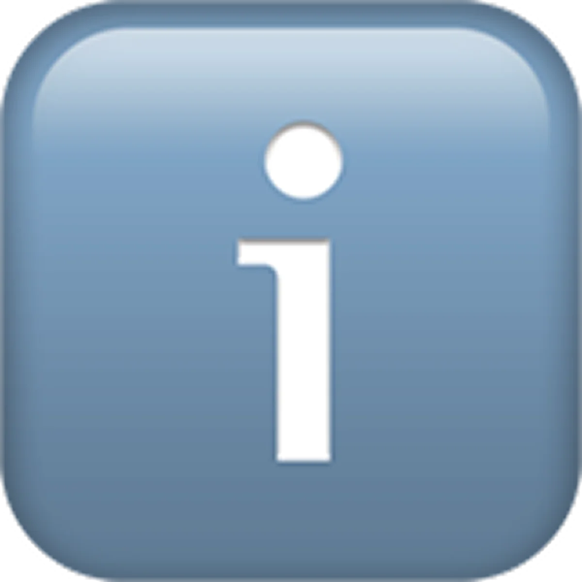 Blue Information Icon Button Free PNG