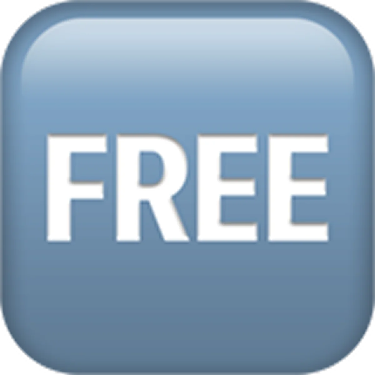 Blue FREE Button Badge – Free PNG