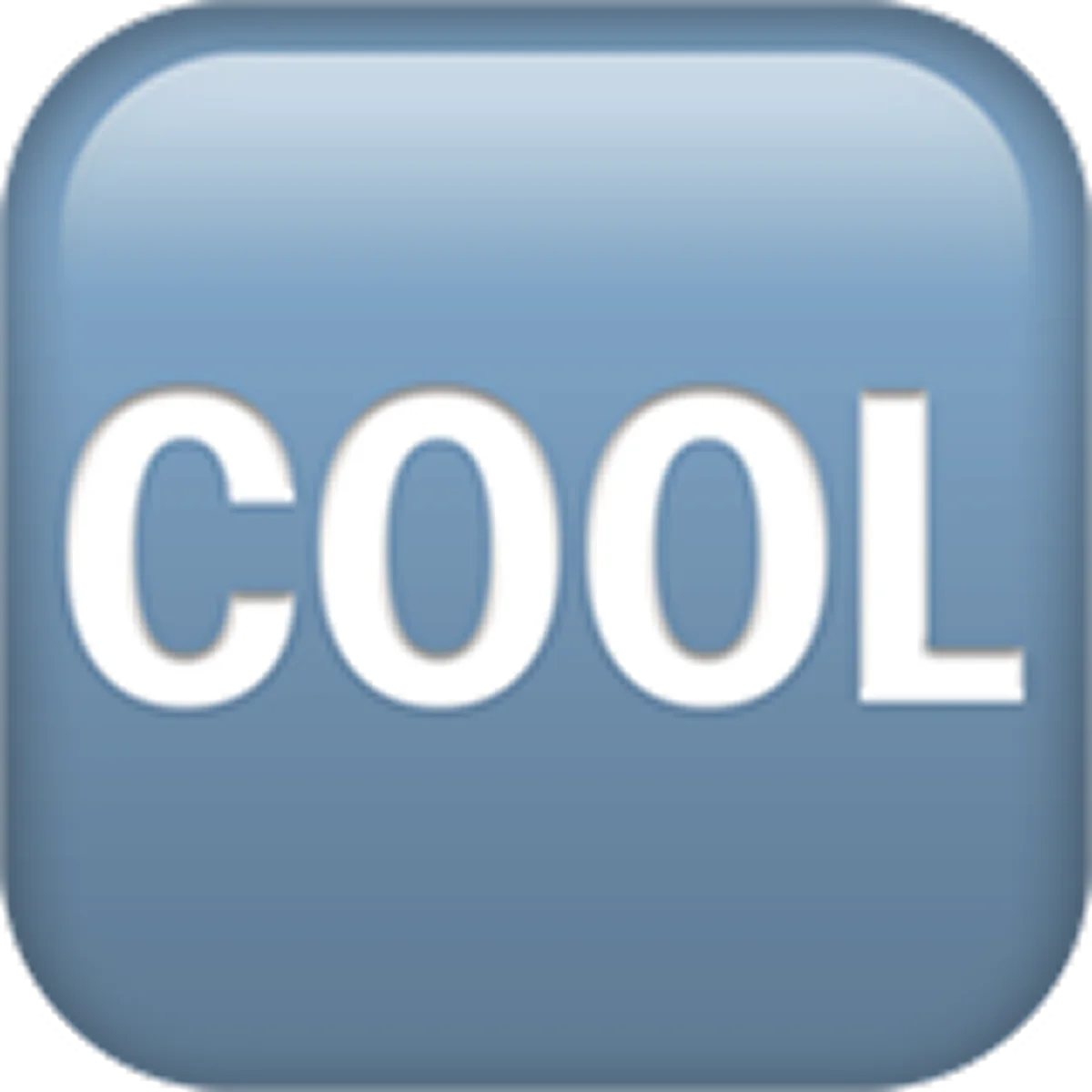 Cool Blue Rounded Square Text Icon Free PNG