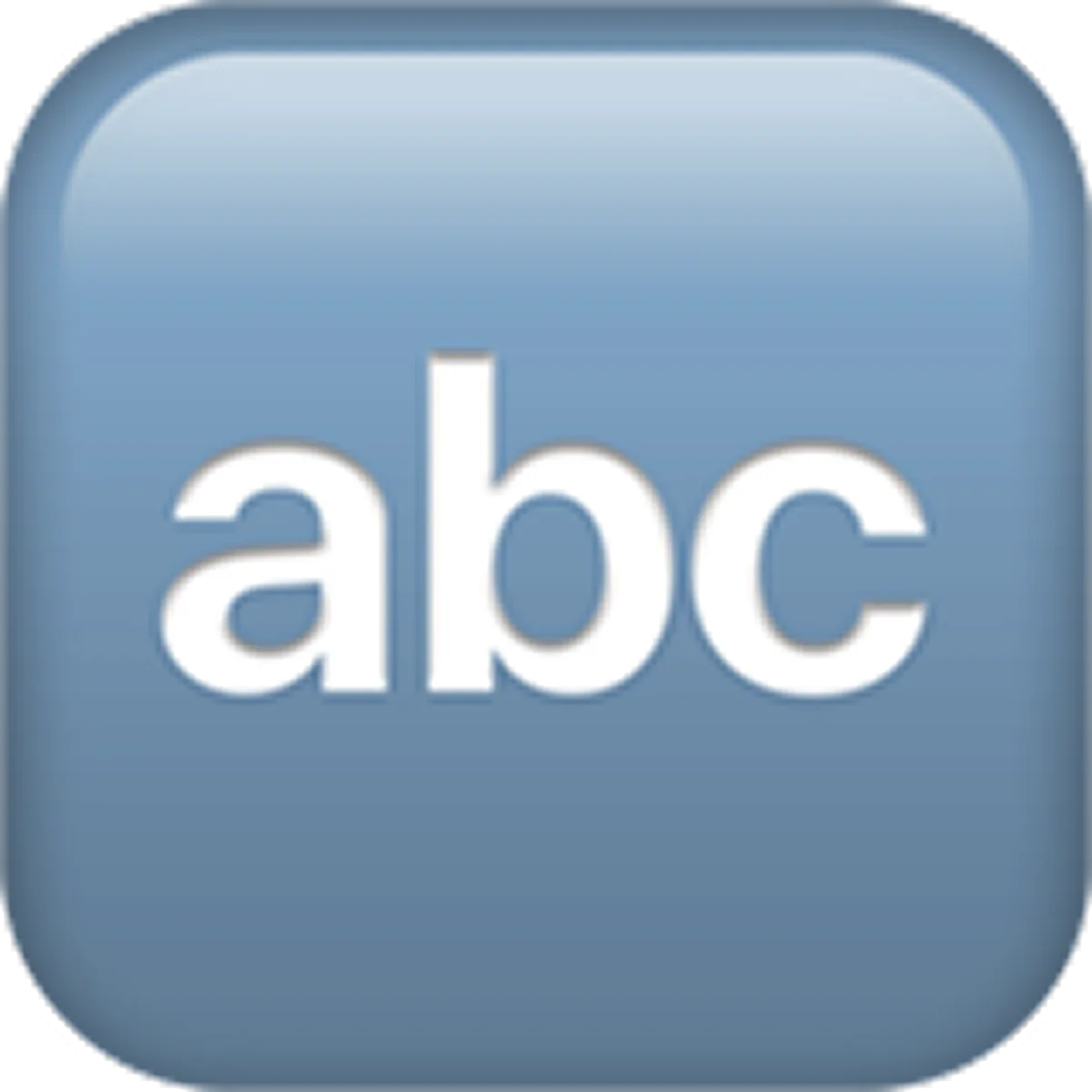 Blue ABC Alphabet Icon Free PNG