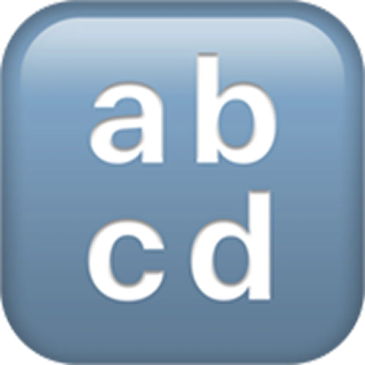 Blue Alphabet Letters abcd Icon Free PNG