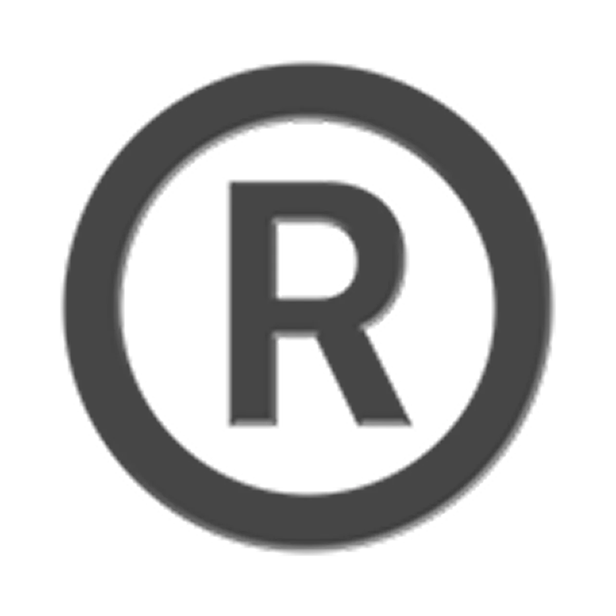 Dark Gray Registered Trademark Symbol Free PNG