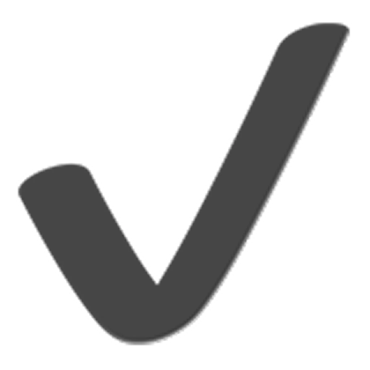 Rounded Dark Gray Check Mark Icon Free PNG