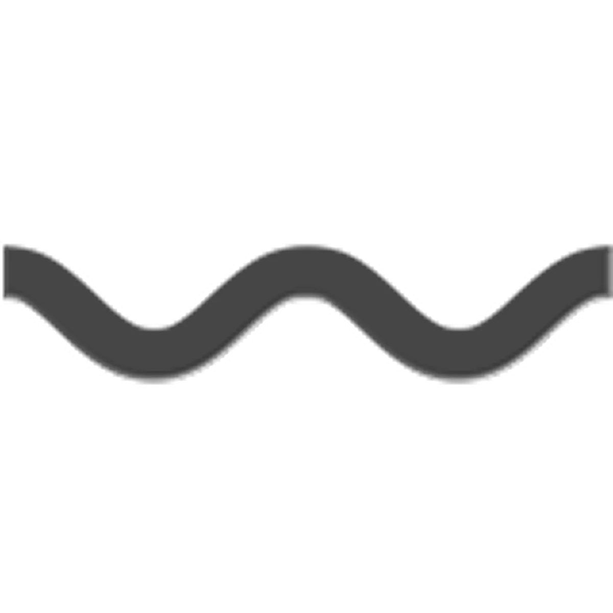 Charcoal Gray Wavy Ribbon Free PNG