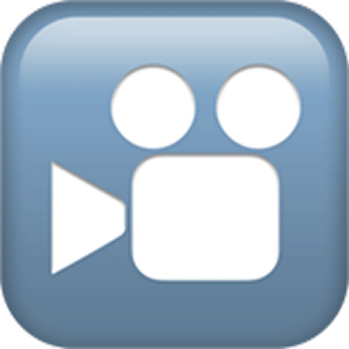 Blue Video Camera Icon Free PNG