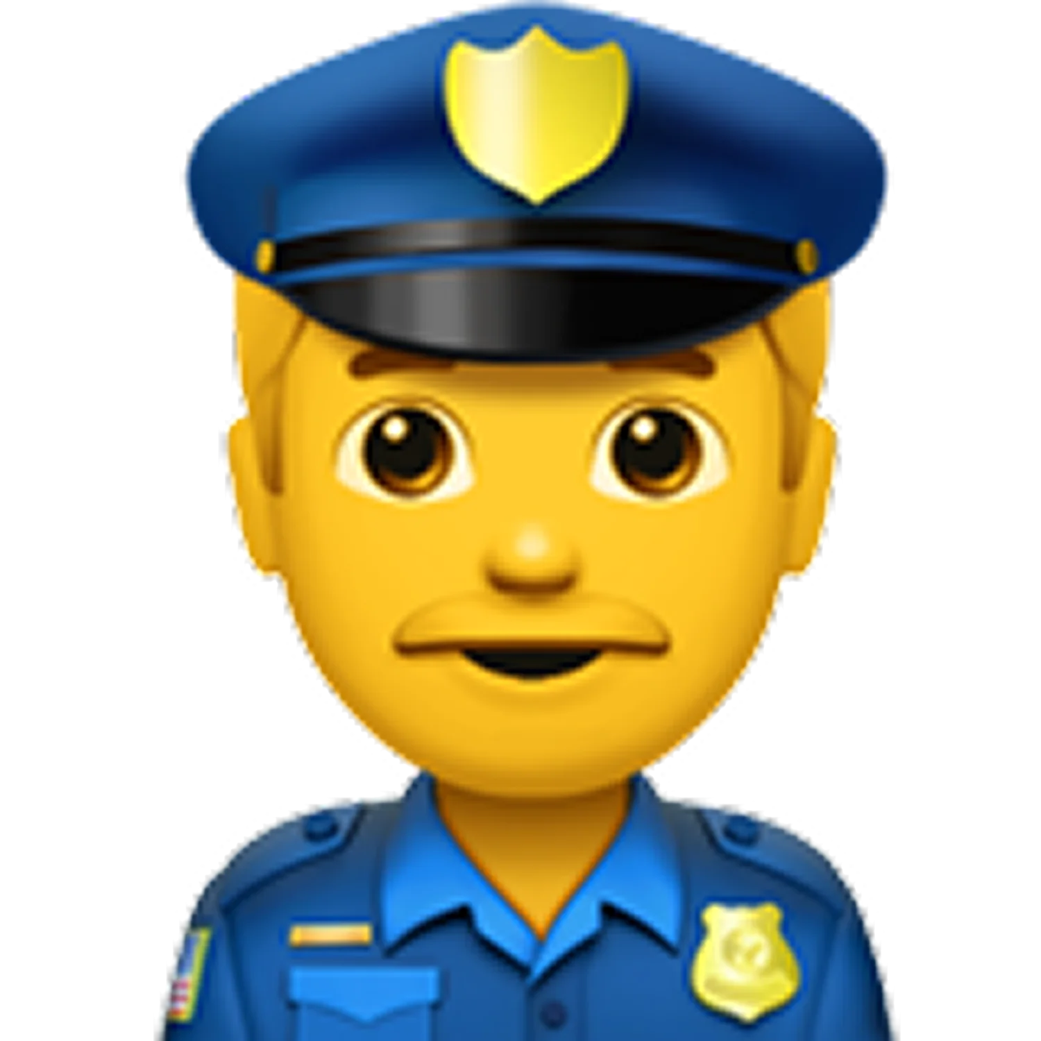 Cartoon Police Officer in Blue Uniform Free PNG
