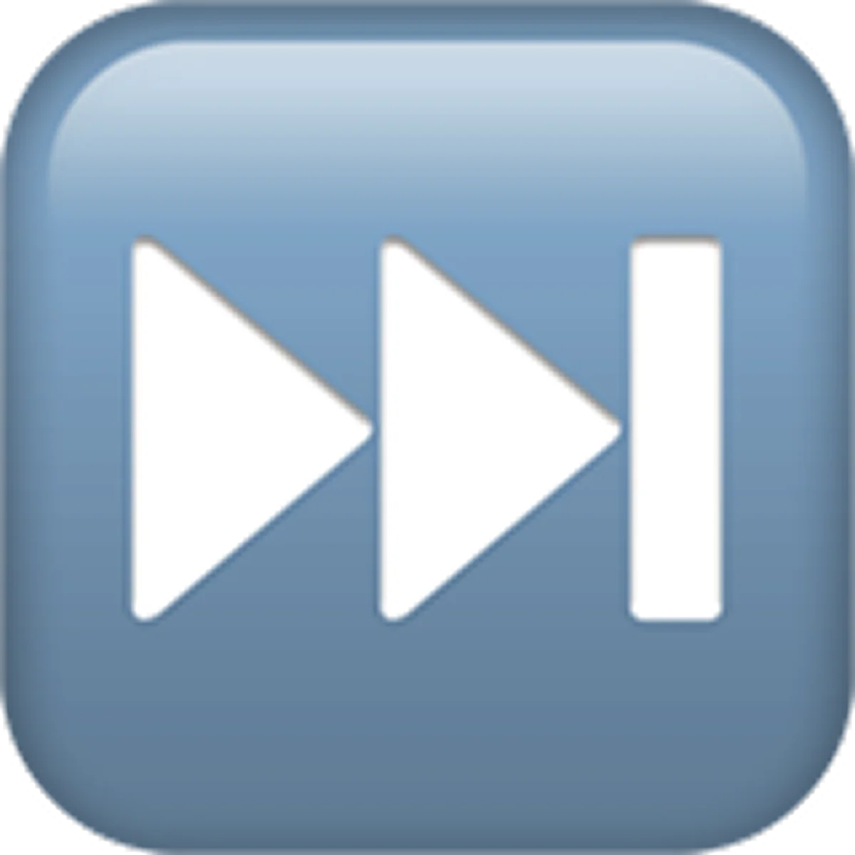 Blue Skip Forward Media Control Icon Free PNG