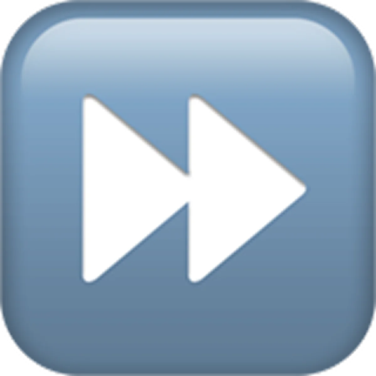 Blue Fast Forward Media Button Icon Free PNG