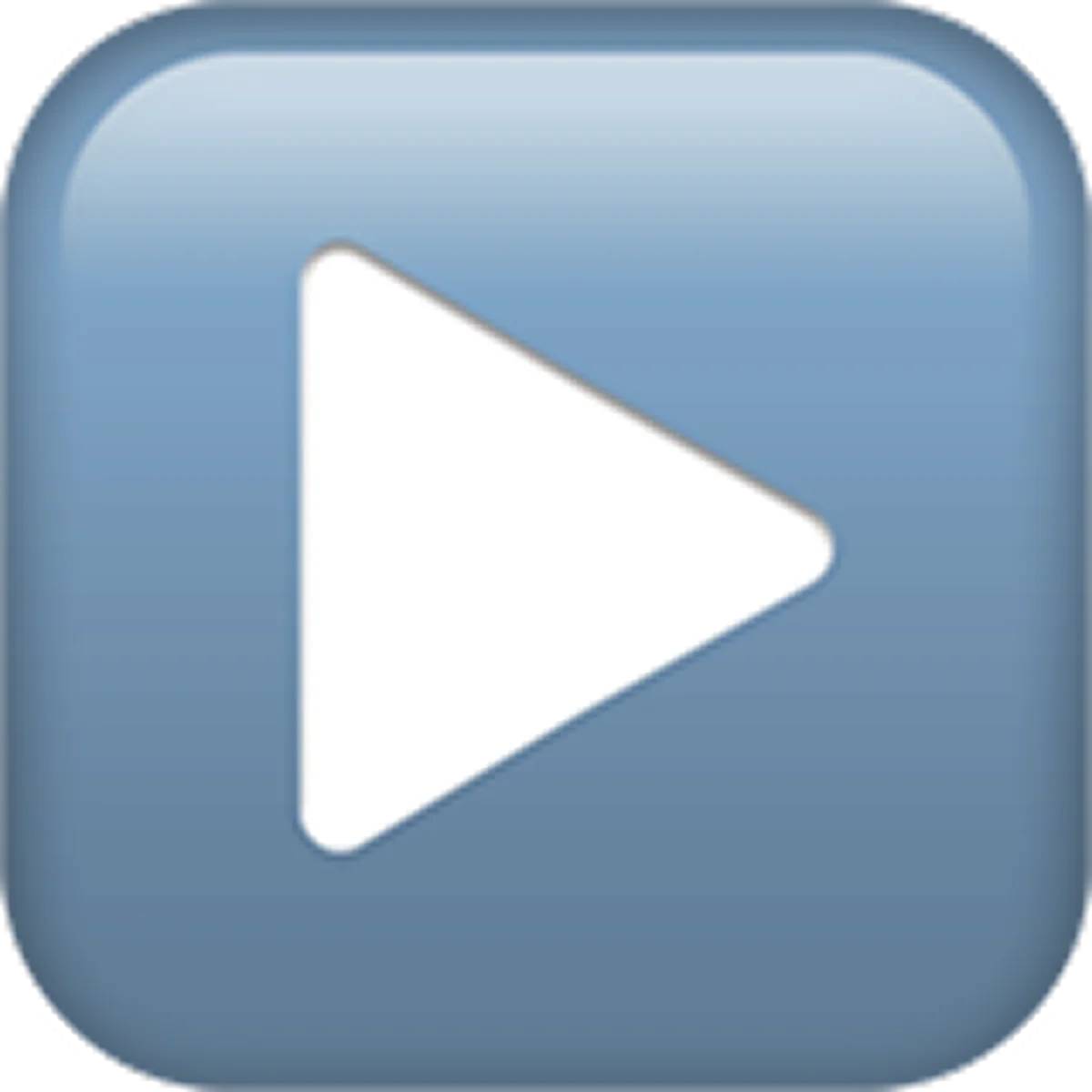 Blue Play Button Icon Free PNG
