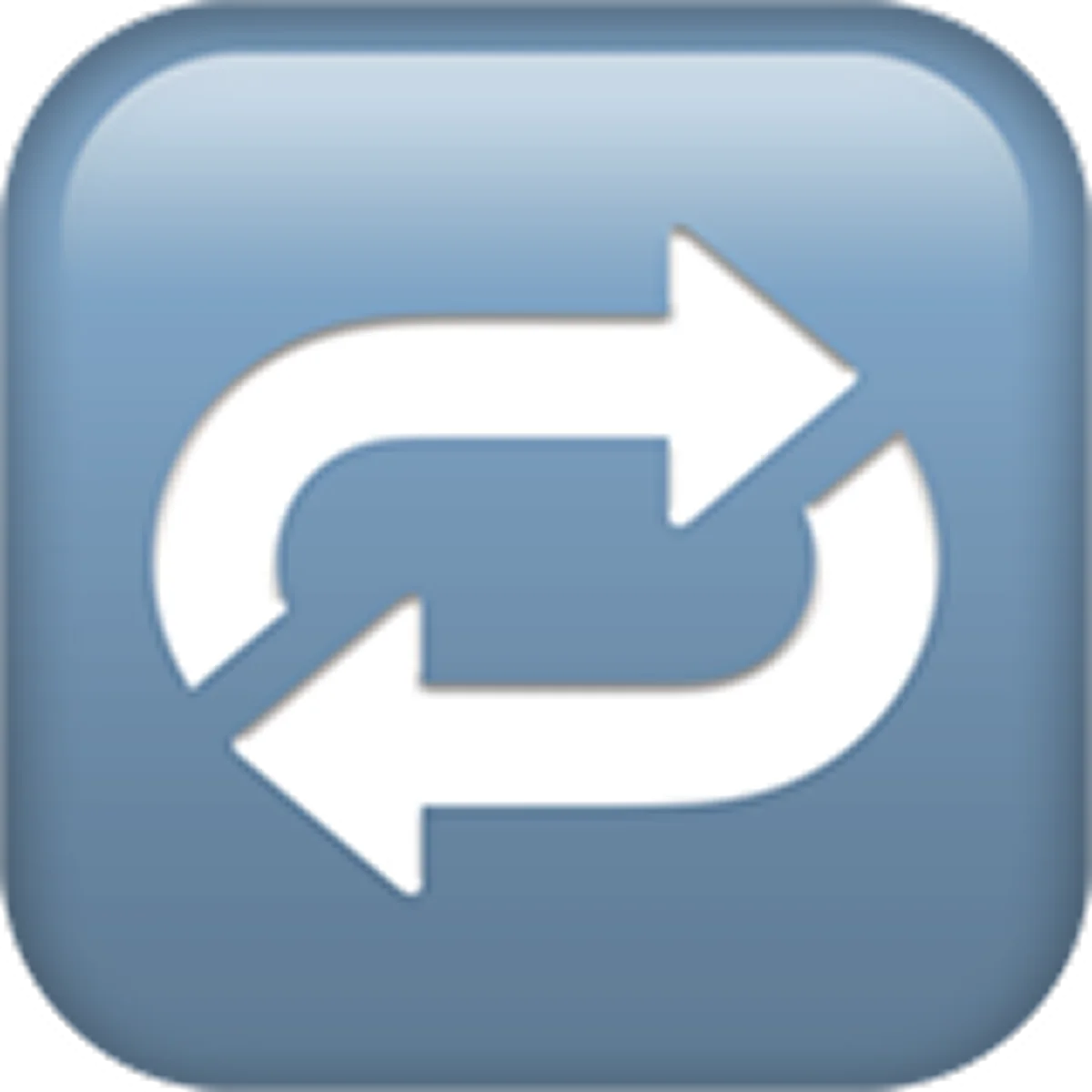 Blue Refresh Sync Icon with White Arrows - Free PNG
