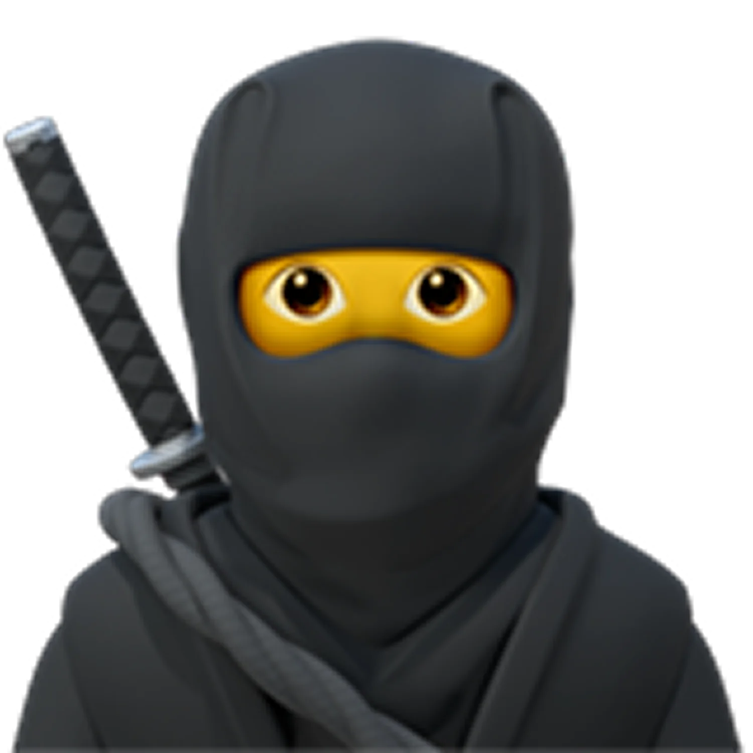 Cute Cartoon Ninja with Sword Free PNG