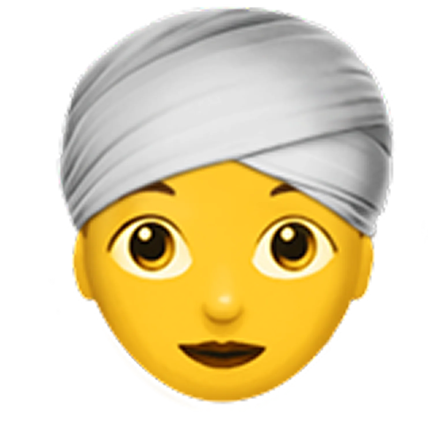 Smiling Face with White Turban Free PNG