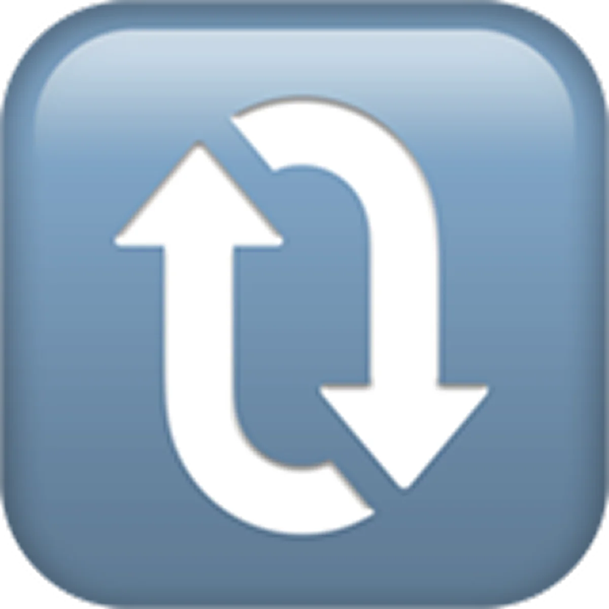 Blue Sync Arrows App Icon Free PNG
