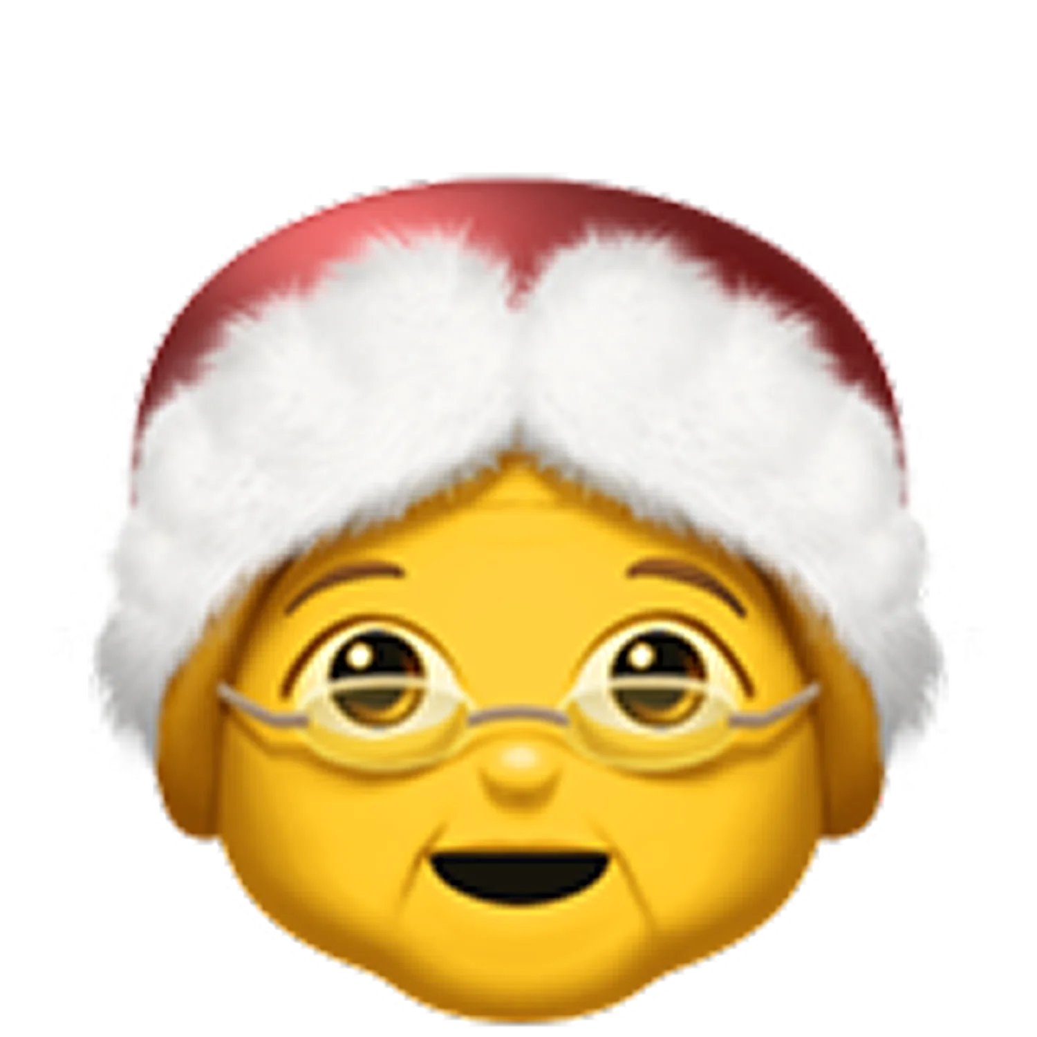 Smiling Grandmother Emoji with Glasses and White Hair Free PNG