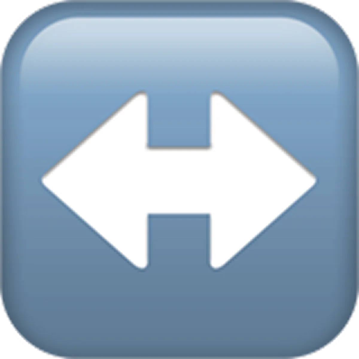 Blue Left-Right Arrow Button Icon Free PNG