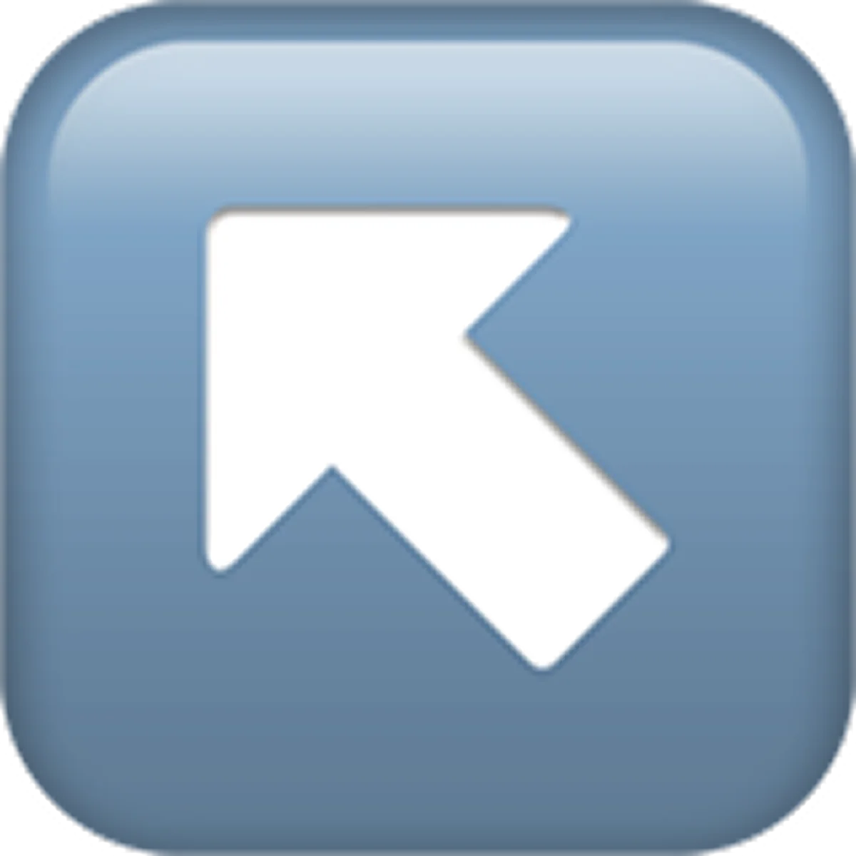 White Directional Arrow on Blue Rounded Button Free PNG