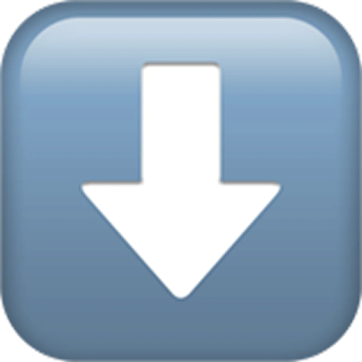 Blue Download Arrow Button Free PNG