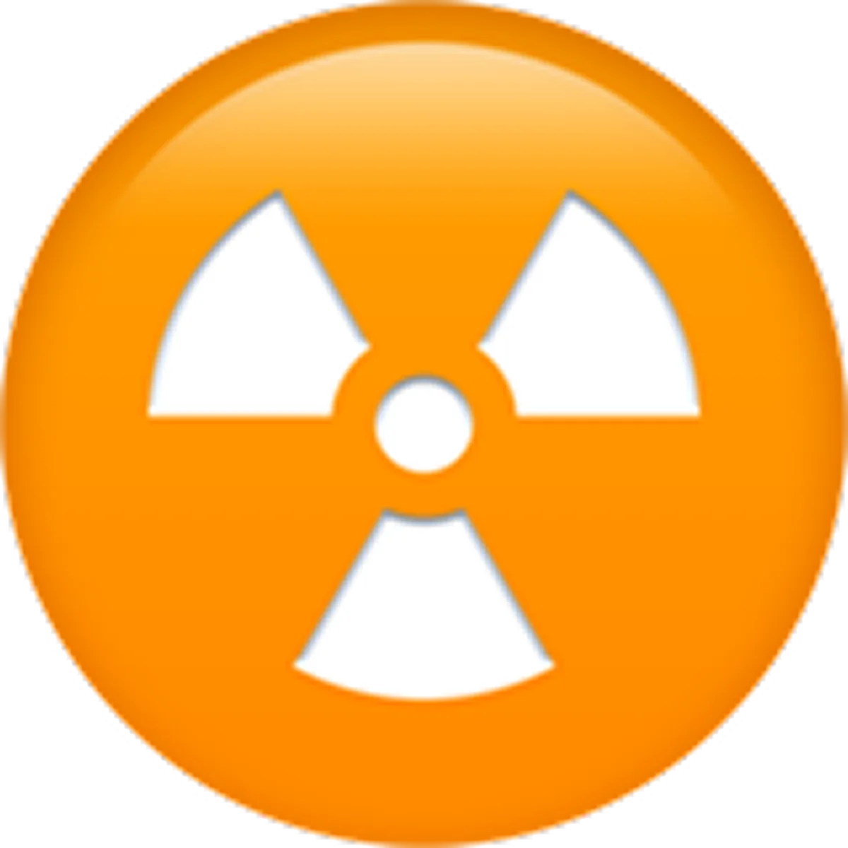 Orange Radiation Symbol Icon Free PNG
