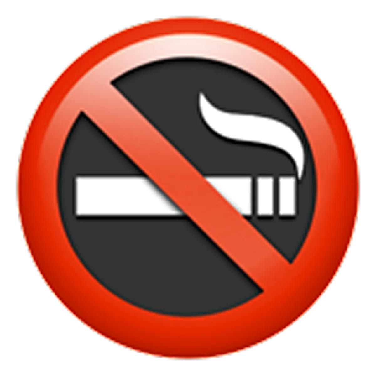 Red No Smoking Prohibition Sign Free PNG