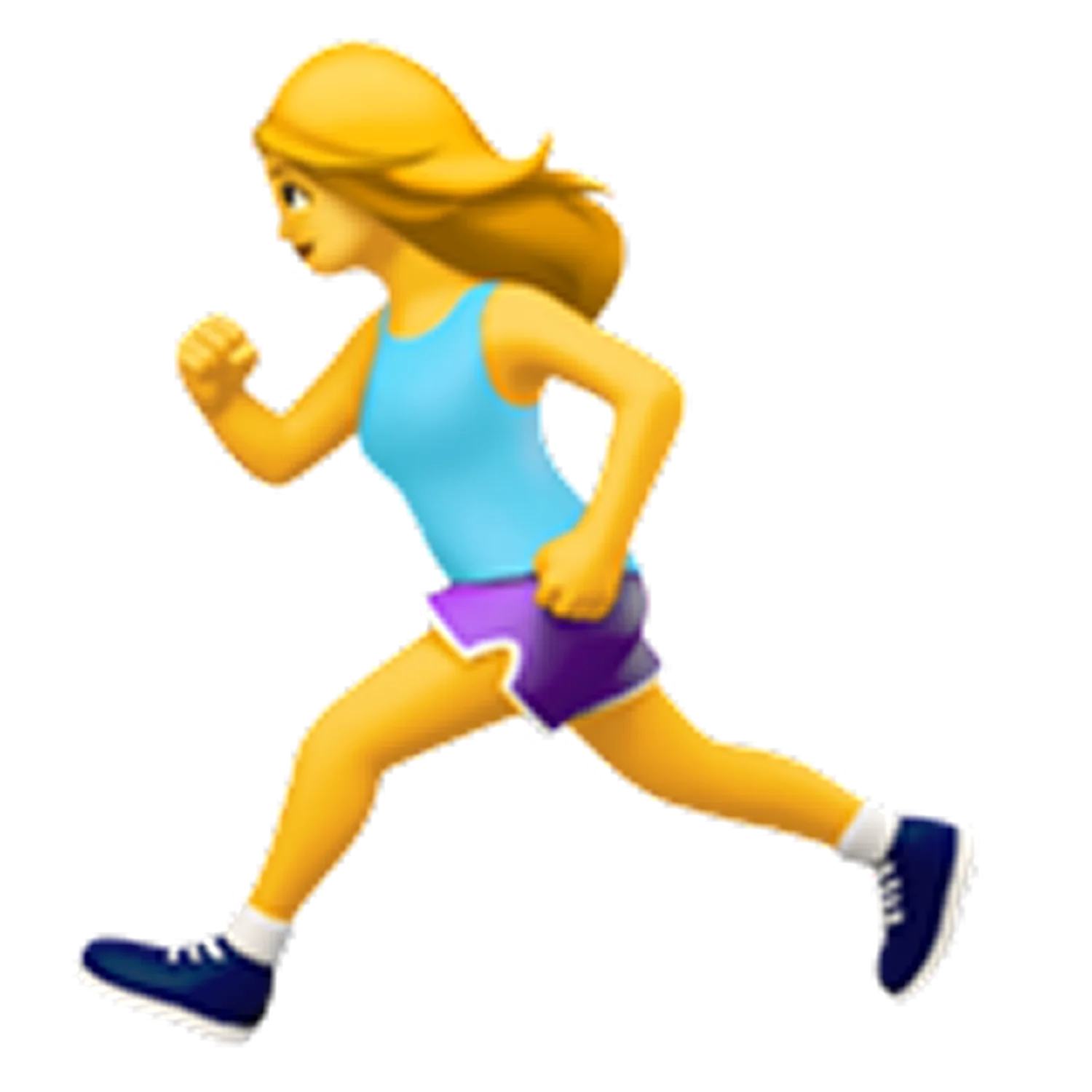 Cartoon Woman Running in Athletic Clothes – Free PNG