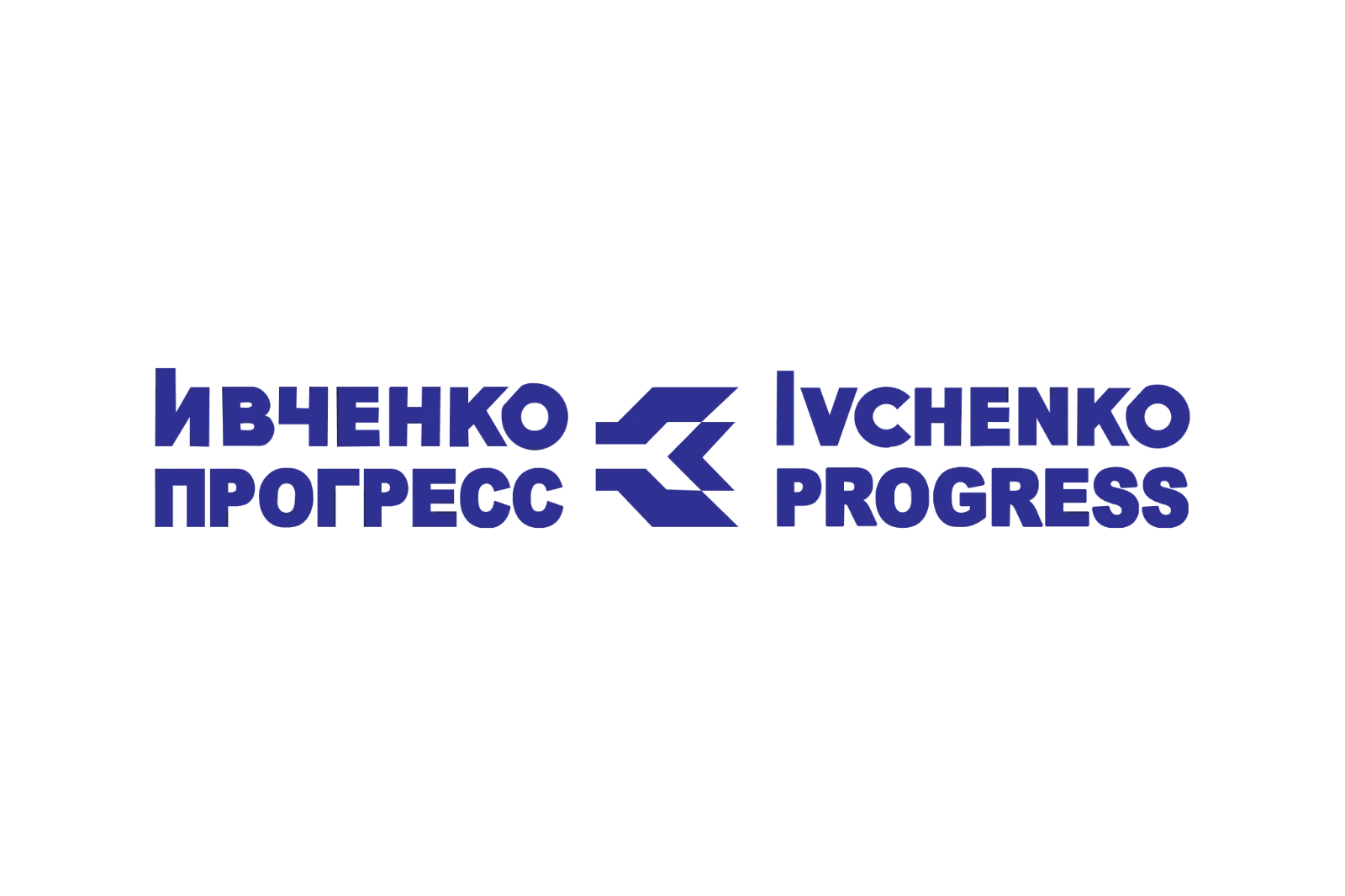 Ivchenko Progress Blue Bilingual Logo Free PNG