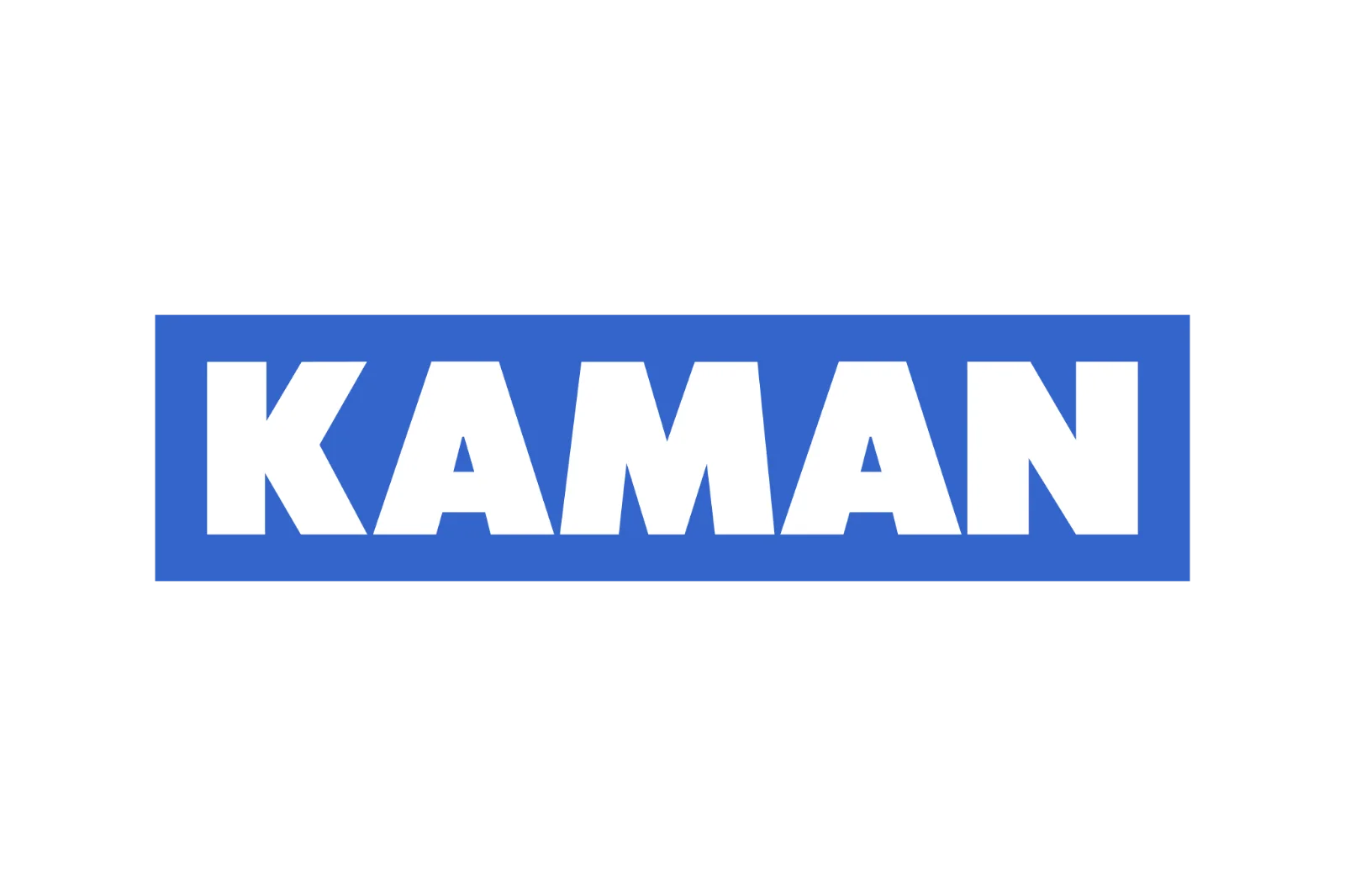 Kaman Corporation Wordmark on Blue Banner - Free PNG