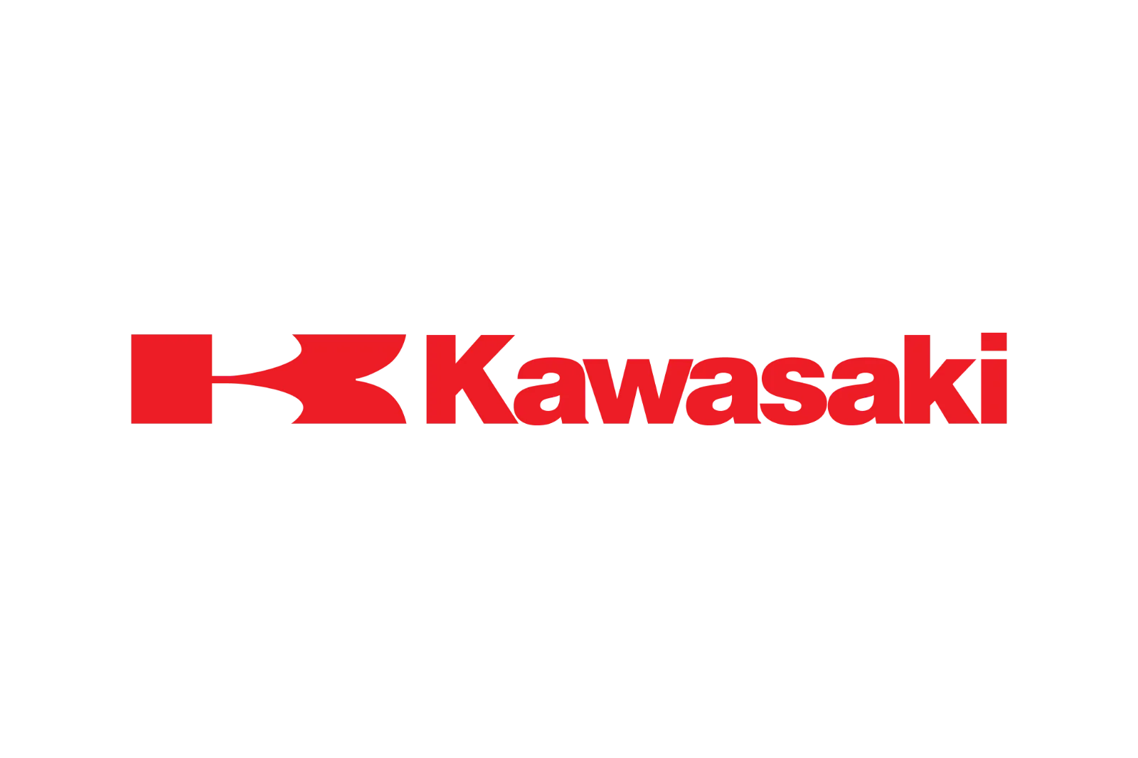 Kawasaki Red Wordmark and Emblem Free PNG