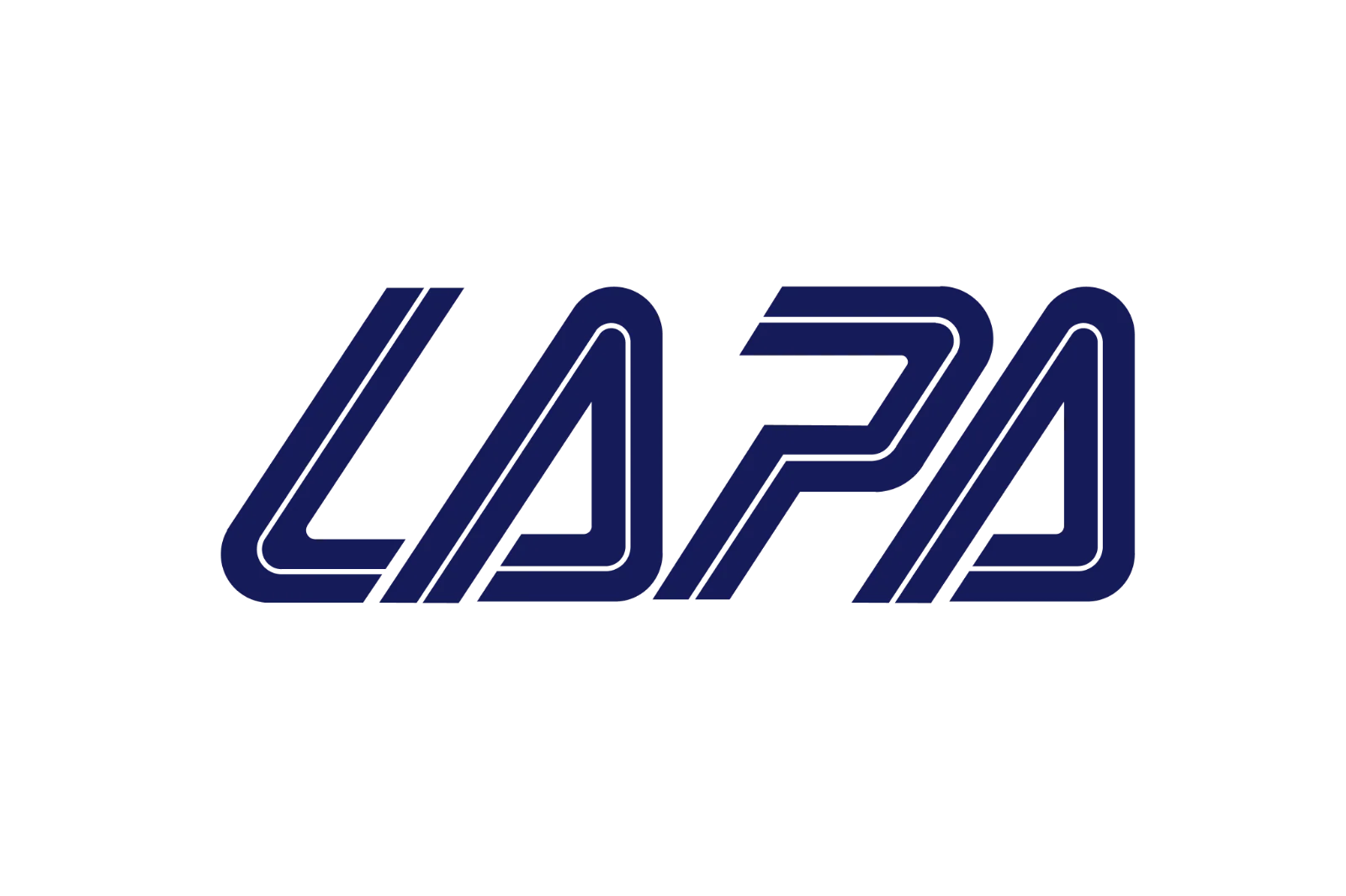 LAPA Airline Wordmark in Navy Blue – Free PNG