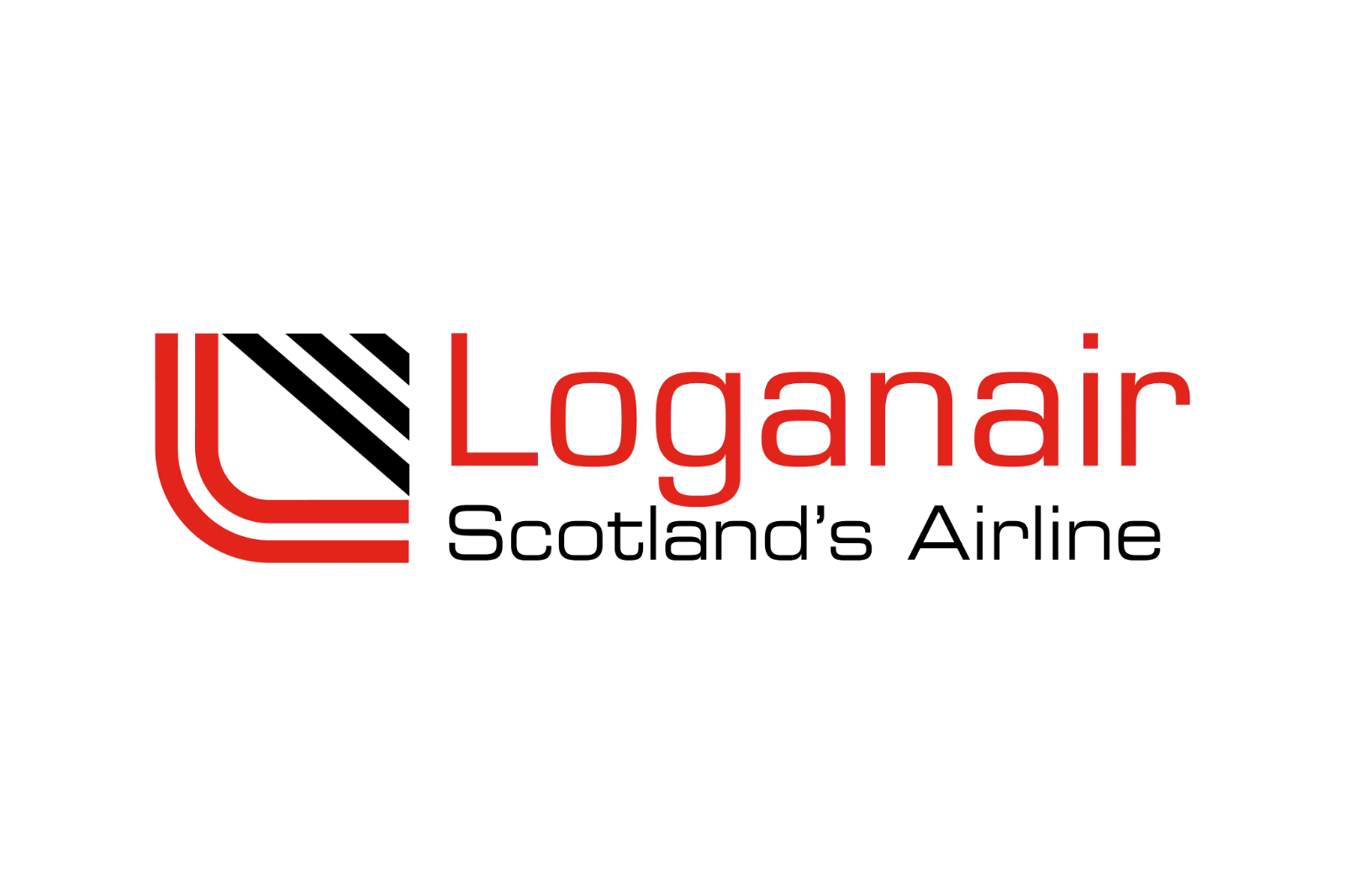 Loganair Red Airline Wordmark and Emblem Free PNG
