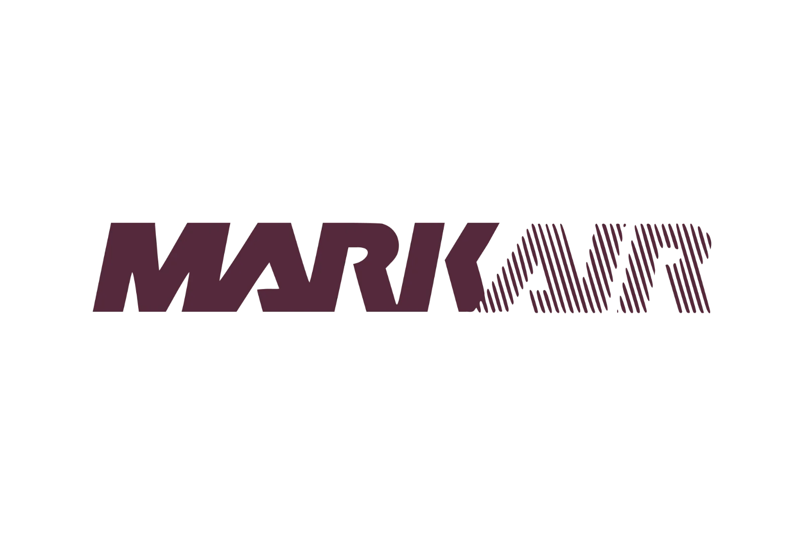 MarkAir Bold Maroon Wordmark Free PNG
