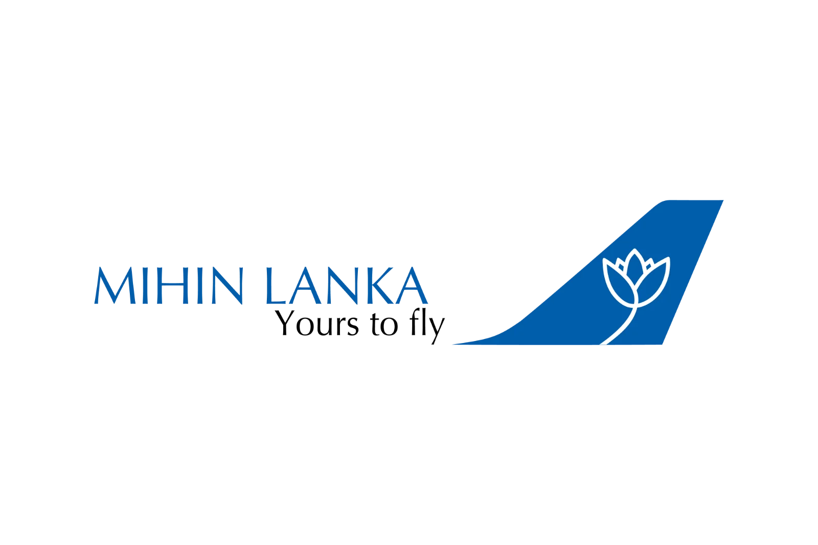 Mihin Lanka Airline Logo with Blue Tail and Lotus Free PNG