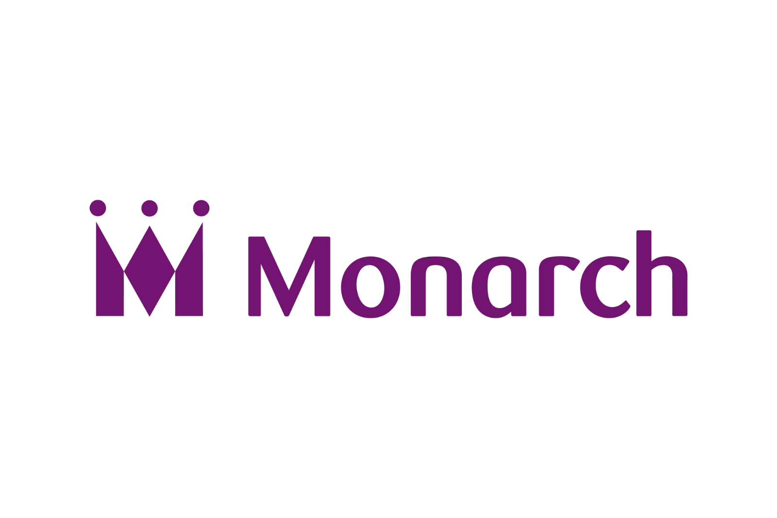 Monarch Airlines Purple Wordmark Logo Free PNG