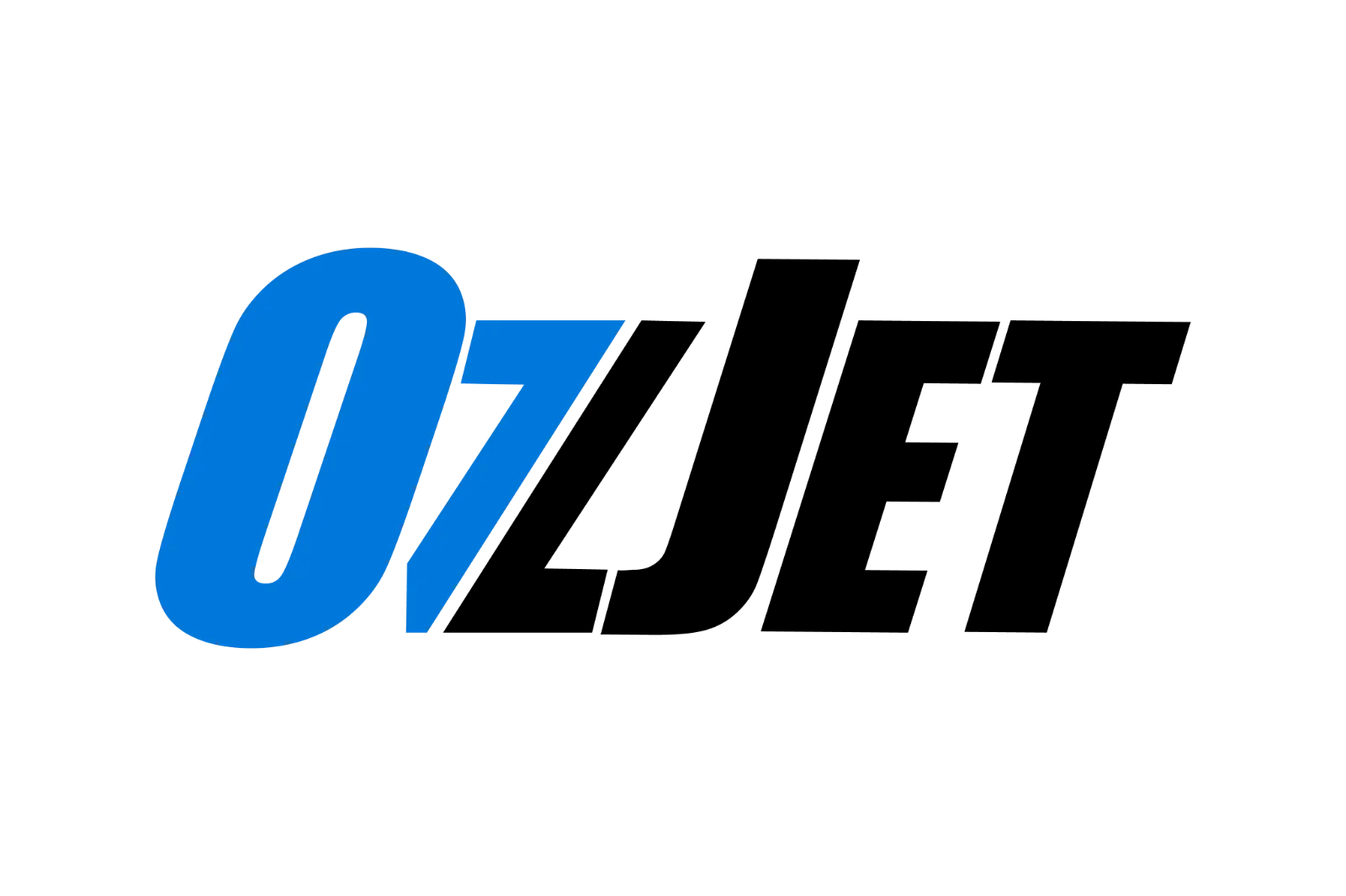 OzJet Blue Stylized Lettermark Free PNG