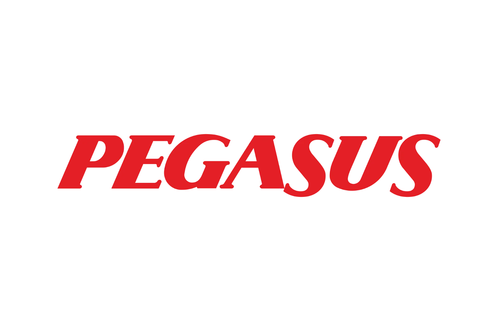 Pegasus Airlines Red Wordmark Free PNG