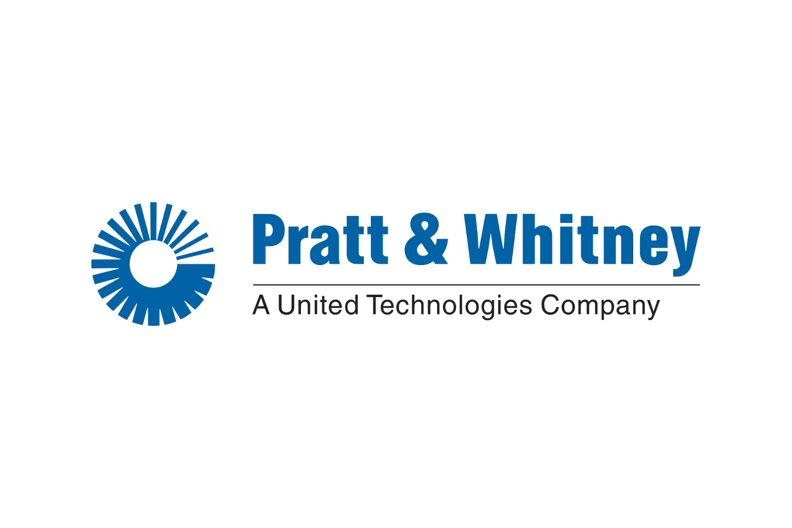 Pratt & Whitney Aerospace Logo on Black Background | Free PNG