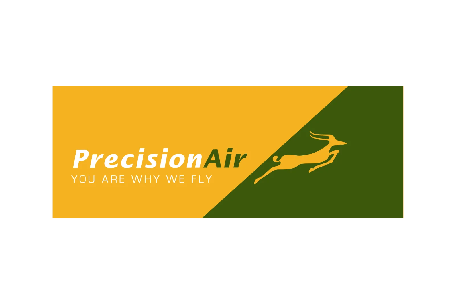 Precision Air Logo with Leaping Antelope – Free PNG