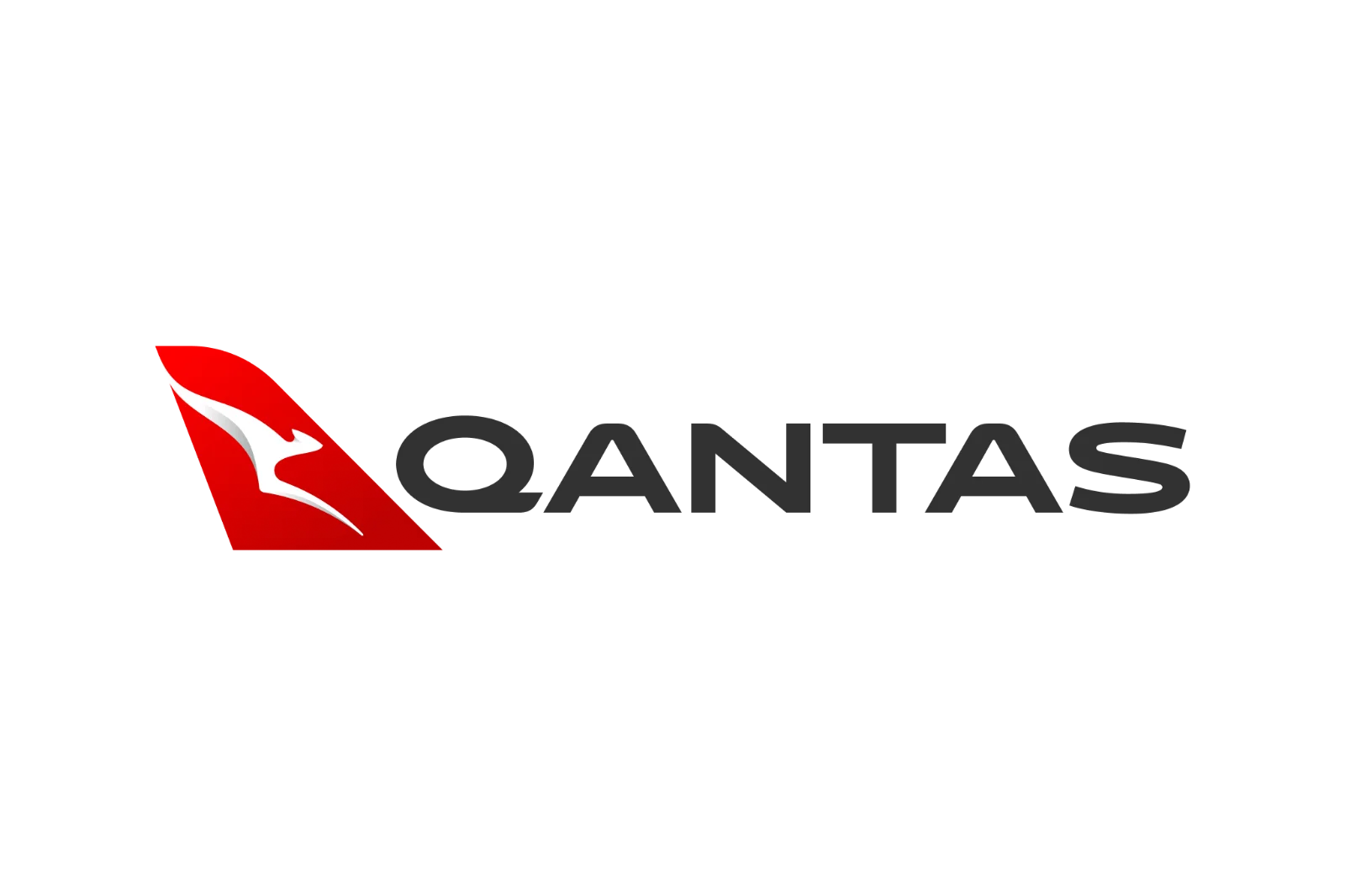 Qantas Airline Logo with Red Kangaroo Emblem Free PNG