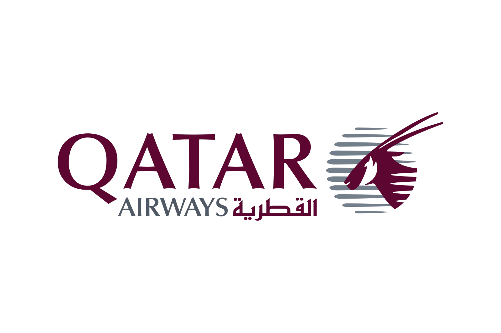 Qatar Airways Logo with Oryx Emblem Free PNG